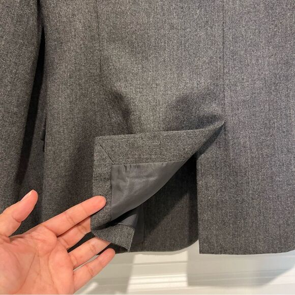 Polo Ralph Lauren Women's Gray One- Button Blazer with Pockets 100% Wool Sz.10 - Picture 10 of 10